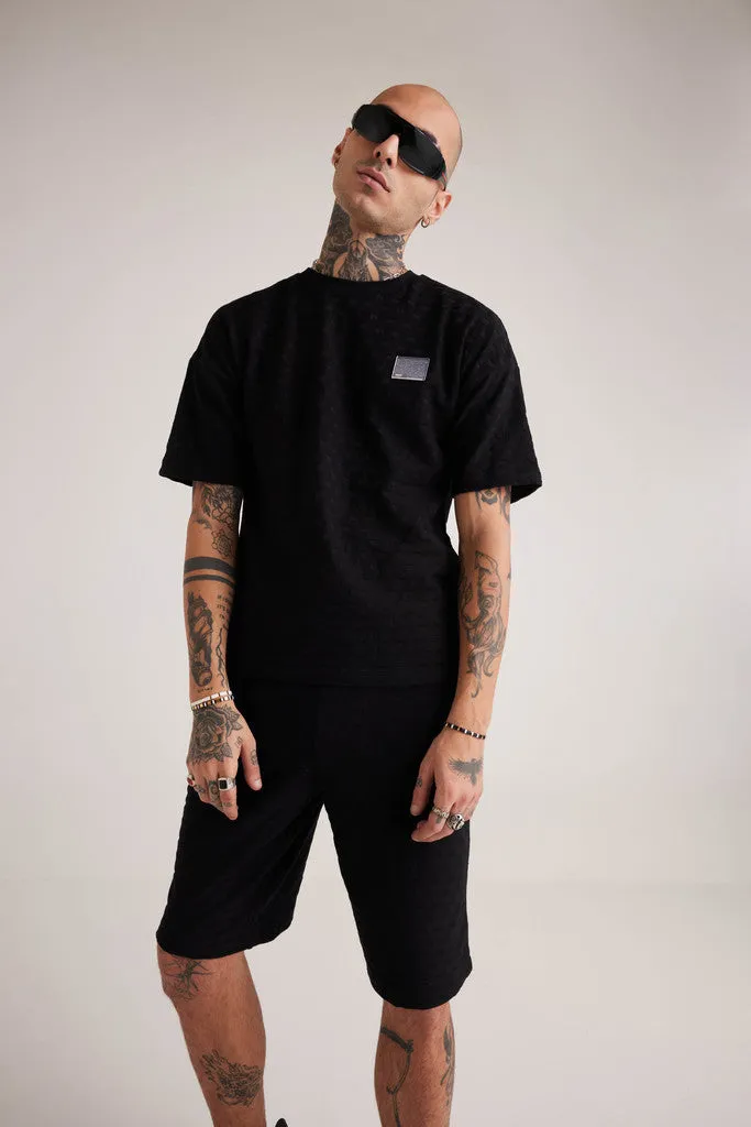 Prime Jacquard Tee - Black
