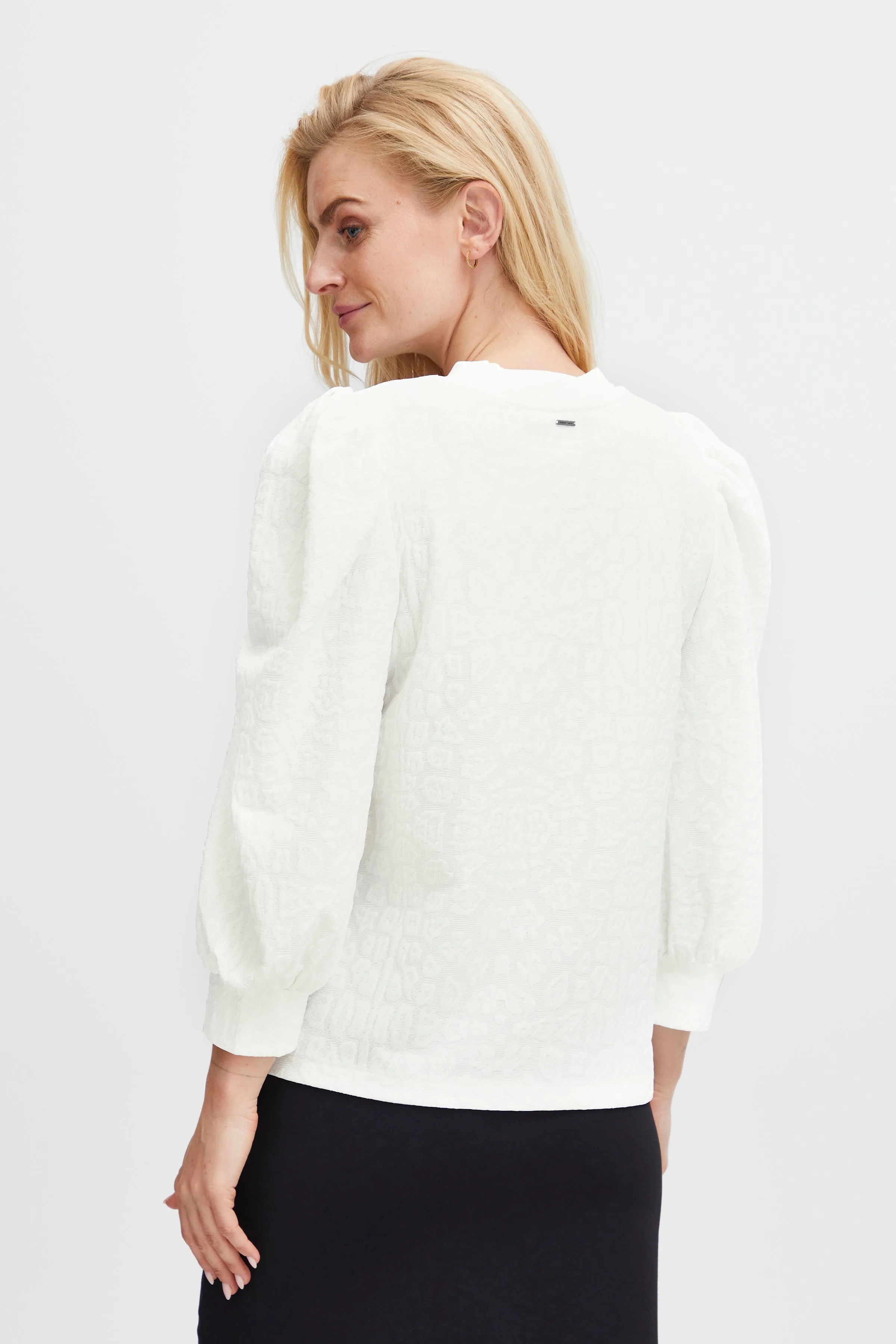 Pulz Aster Blouse PZASTER in Cloud Dancer