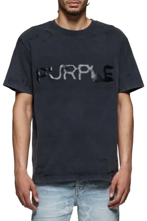 Purple Brand Hwt Jersey Ss Tee (BLACK)