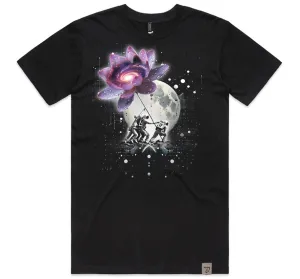 Raising Lotus Men's T Black
