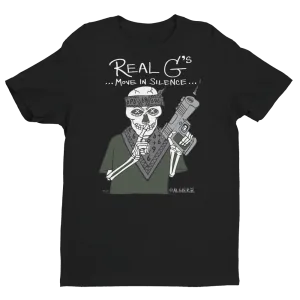 Real G's Move In Silence (black) T-shirt