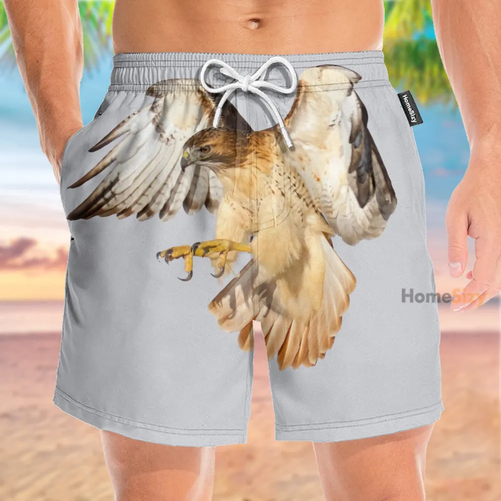 Red Tail Hawk - Beach Shorts