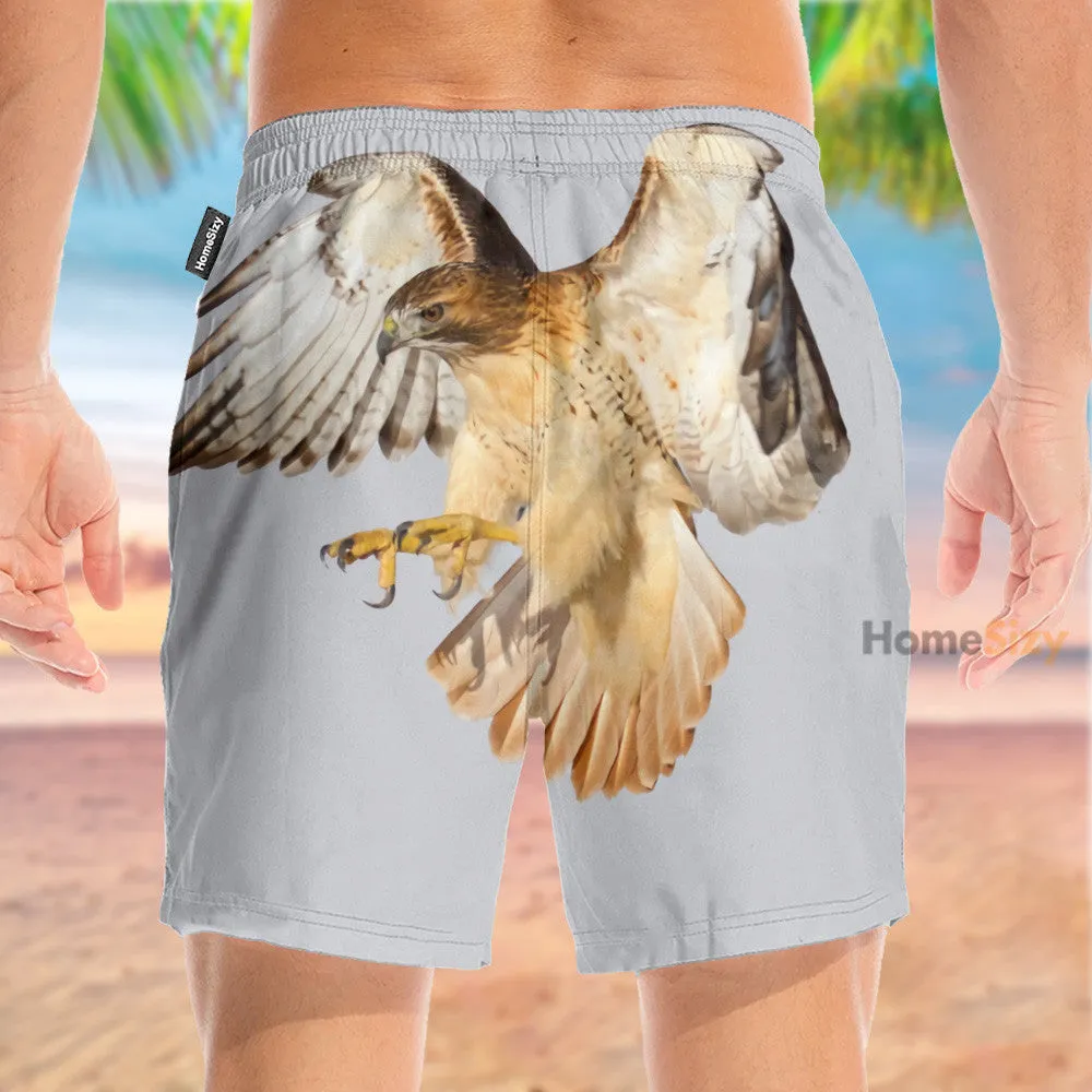 Red Tail Hawk - Beach Shorts