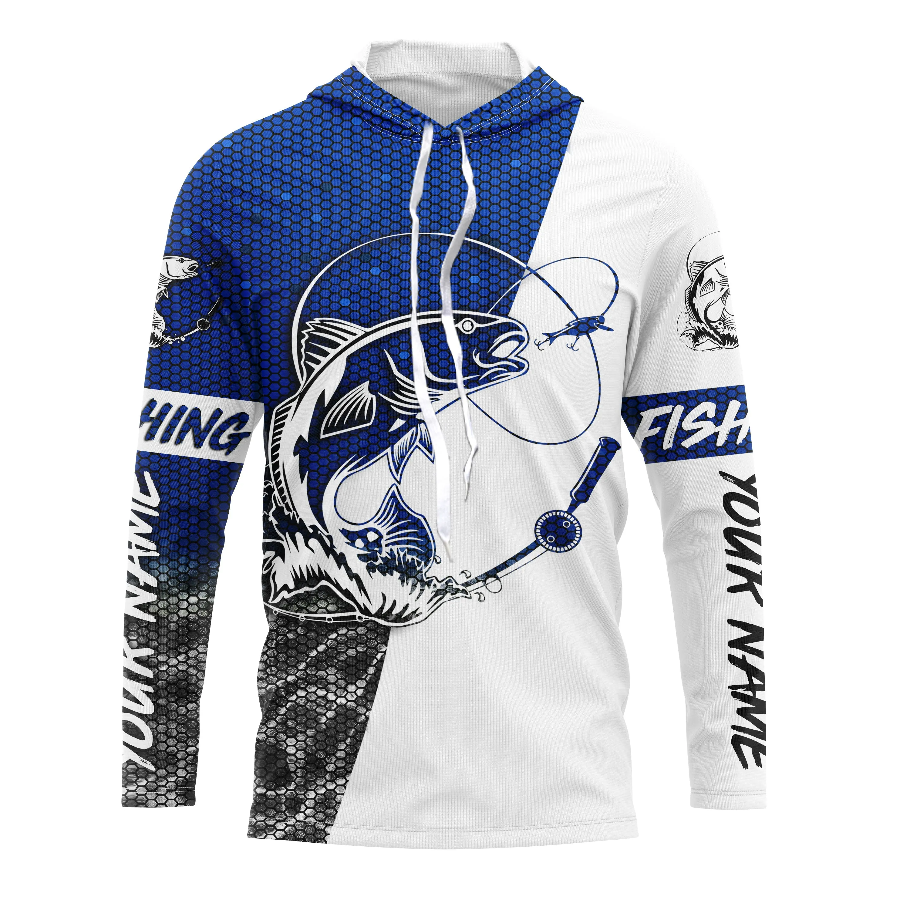 Redfish puppy Drum Custom UV Protection Fishing Shirts, Redfish Fishing jerseys | blue IPHW2410