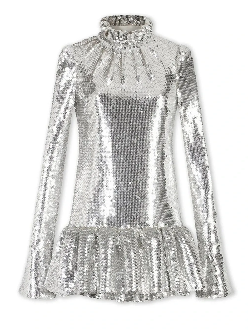 Reflective Sequined Mini Dress