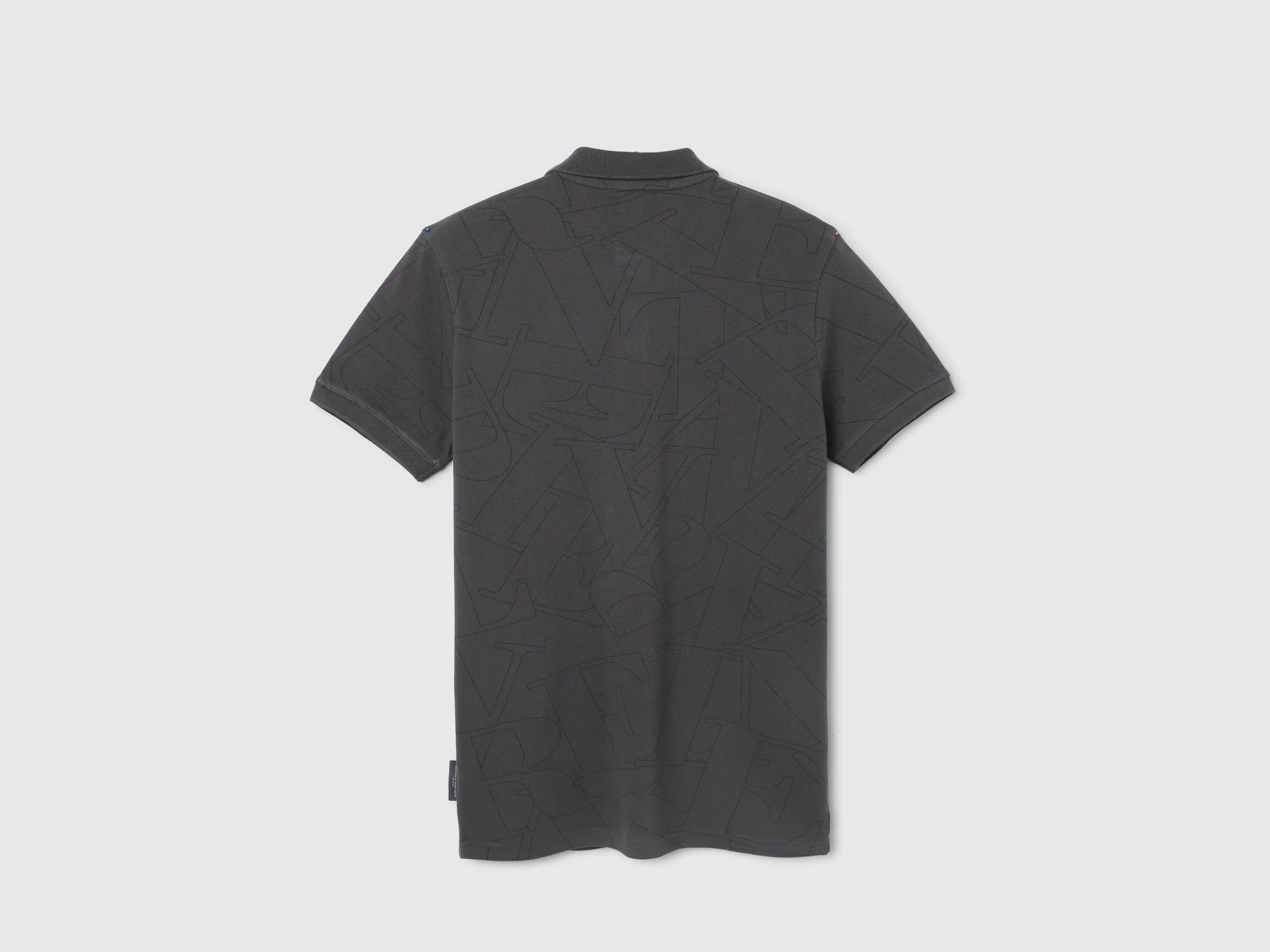 Regular Fit Polo Neck Printed T-Shirt