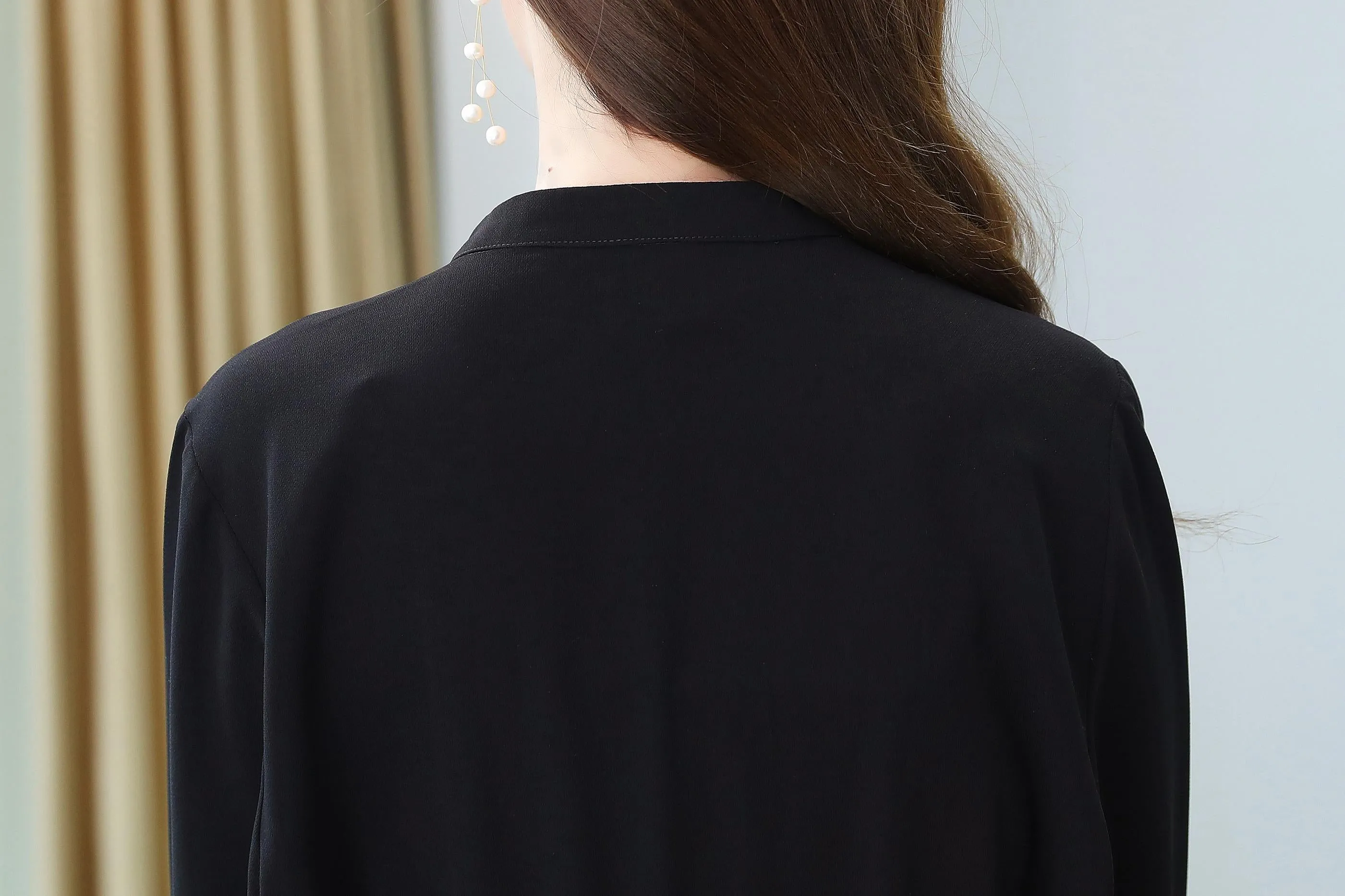 Relaxed-Fit Calf-Length Dress for Women in Elegant French Style