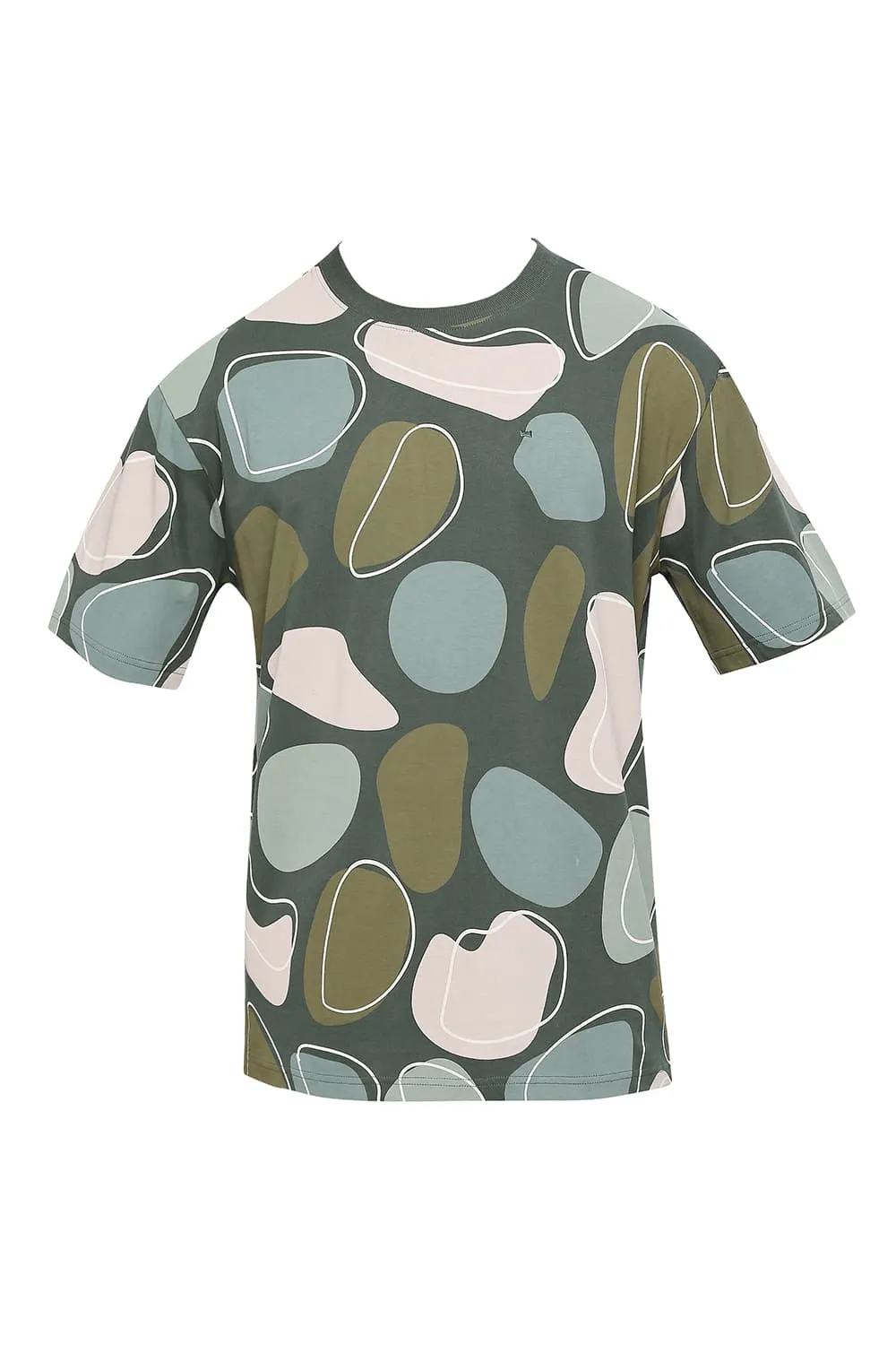 Relaxed Fit Cotton Printed Crew T-shirts