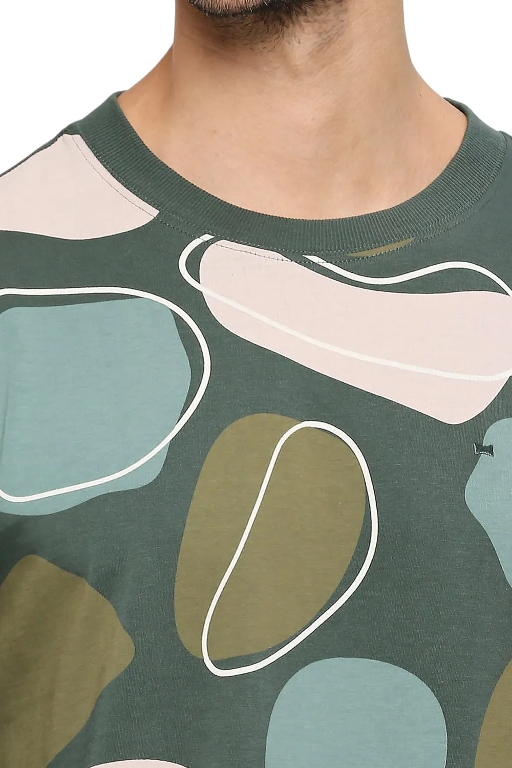 Relaxed Fit Cotton Printed Crew T-shirts