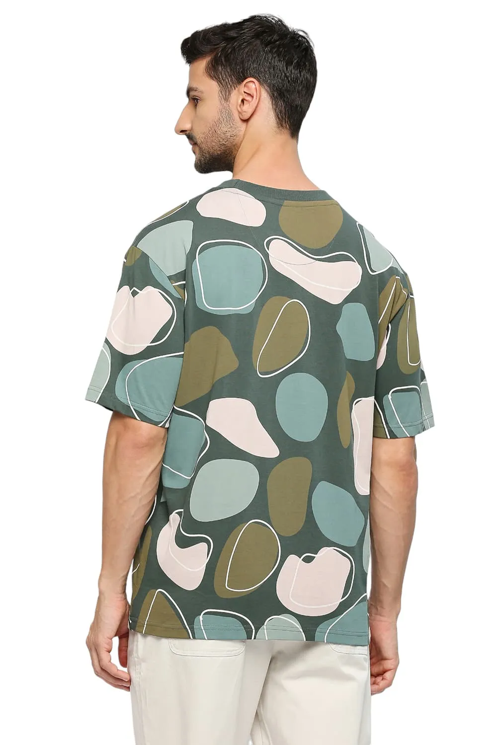 Relaxed Fit Cotton Printed Crew T-shirts
