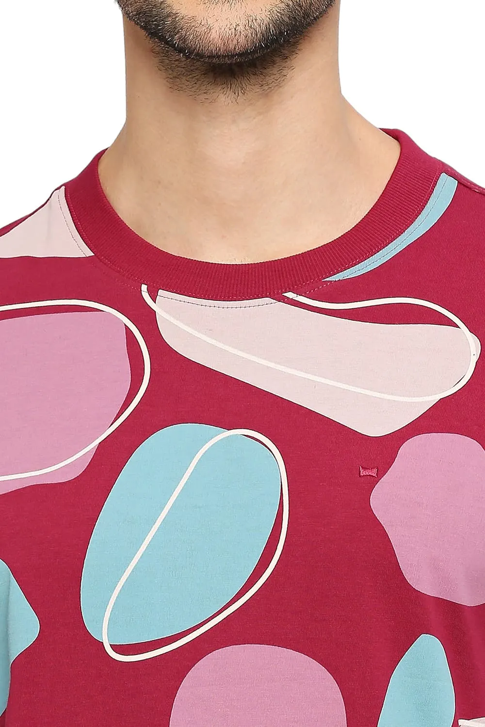 Relaxed Fit Cotton Printed Crew T-shirts