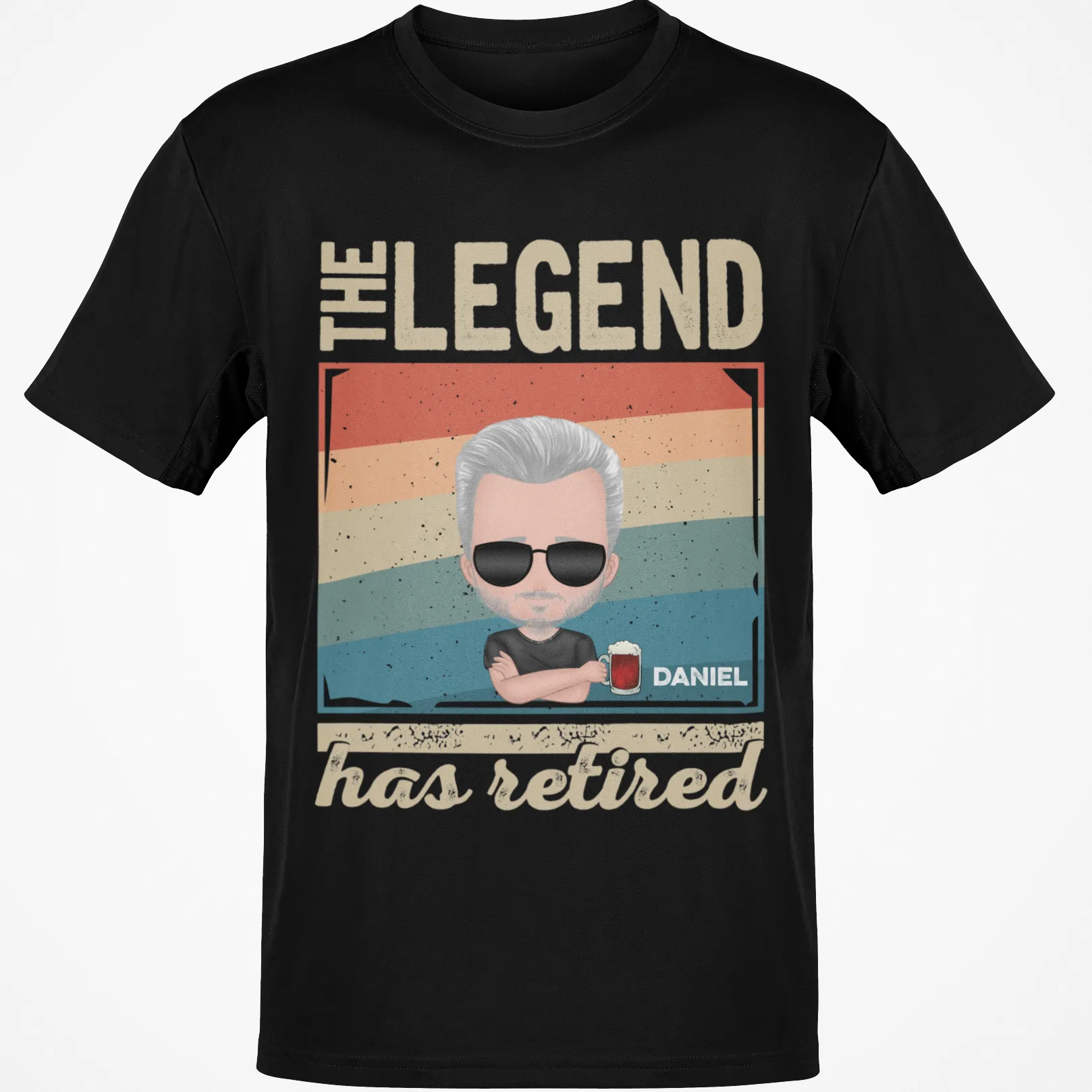 Retirement Personalized Custom Name Shirts, The Legend Has Retired T Shirts, Personalized Retired Shirts, Retirement Gift Shirts