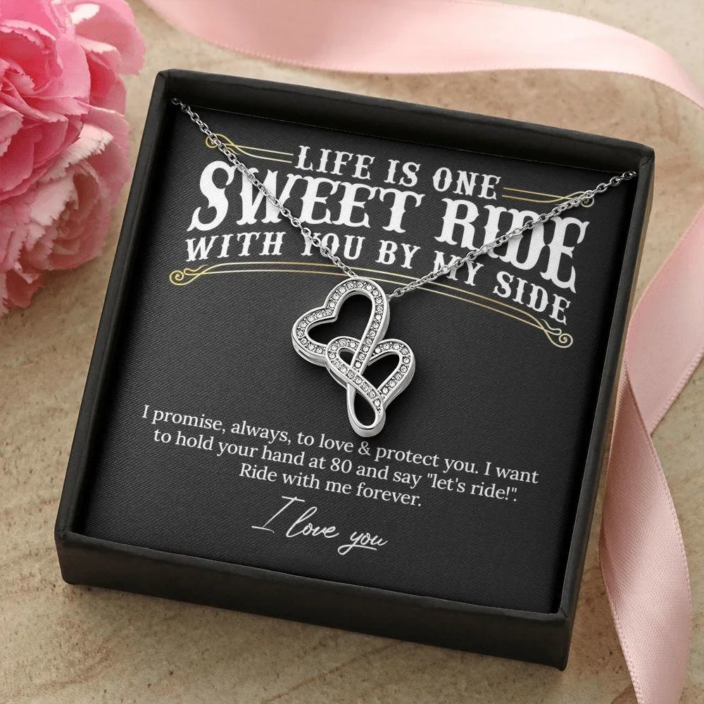 Ride With Me Forever Valentine's Day Necklace