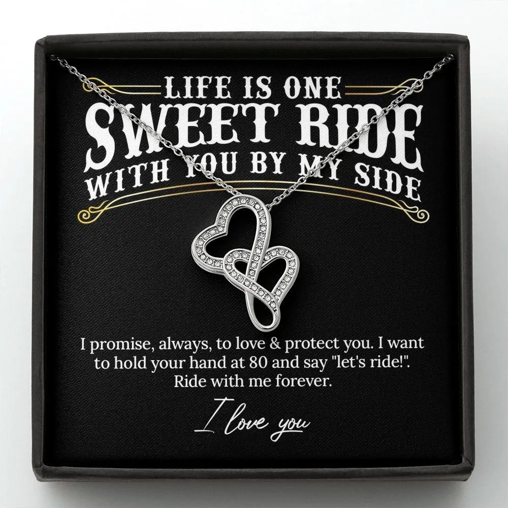 Ride With Me Forever Valentine's Day Necklace