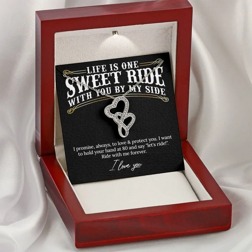 Ride With Me Forever Valentine's Day Necklace