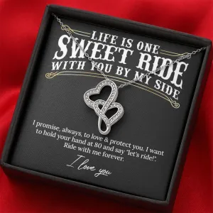 Ride With Me Forever Valentine's Day Necklace