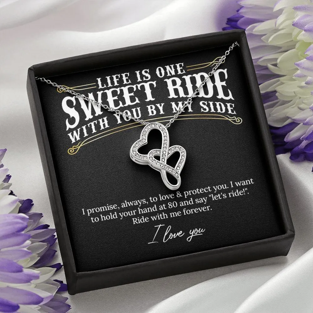 Ride With Me Forever Valentine's Day Necklace