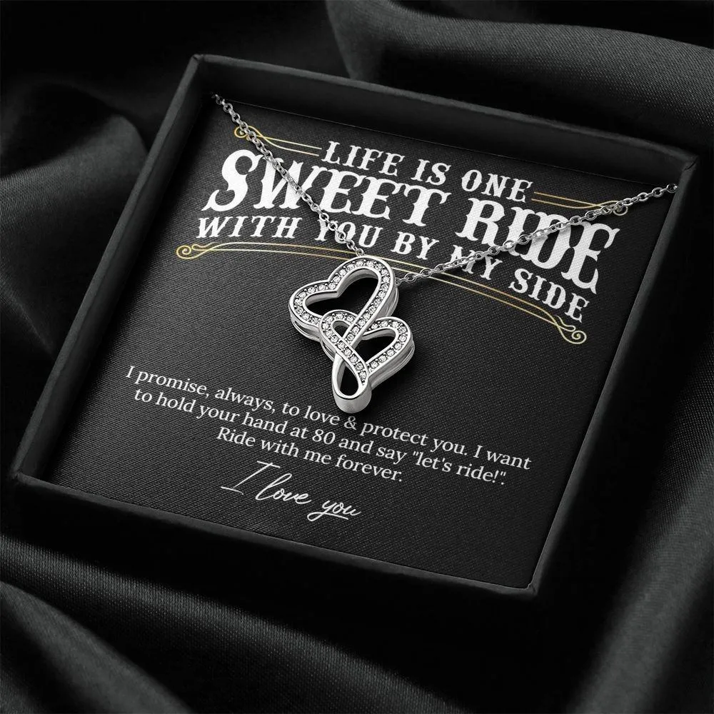 Ride With Me Forever Valentine's Day Necklace