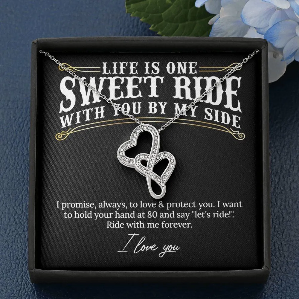 Ride With Me Forever Valentine's Day Necklace