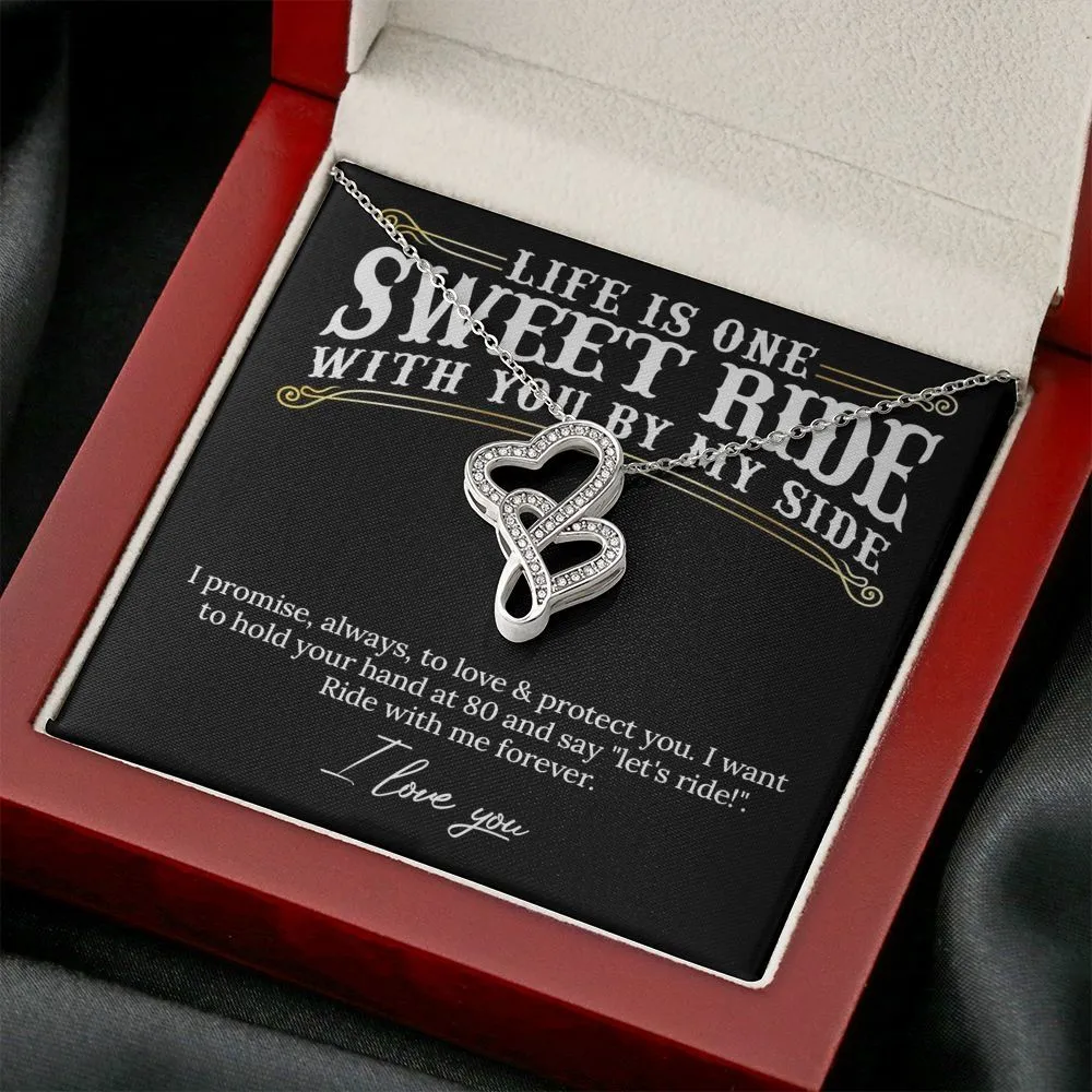 Ride With Me Forever Valentine's Day Necklace