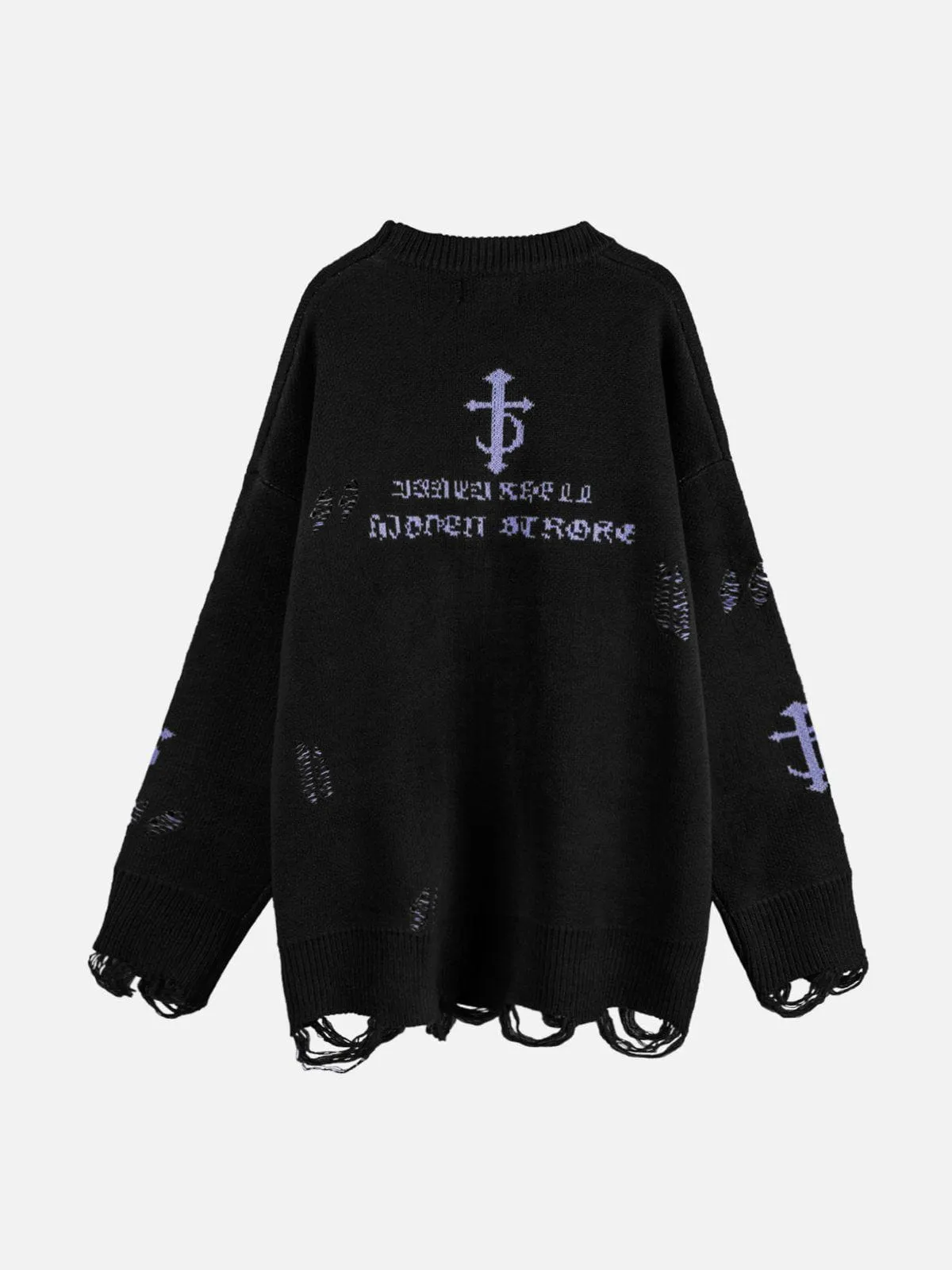 Rimiro - Vintage Gothic Ripped Sweater