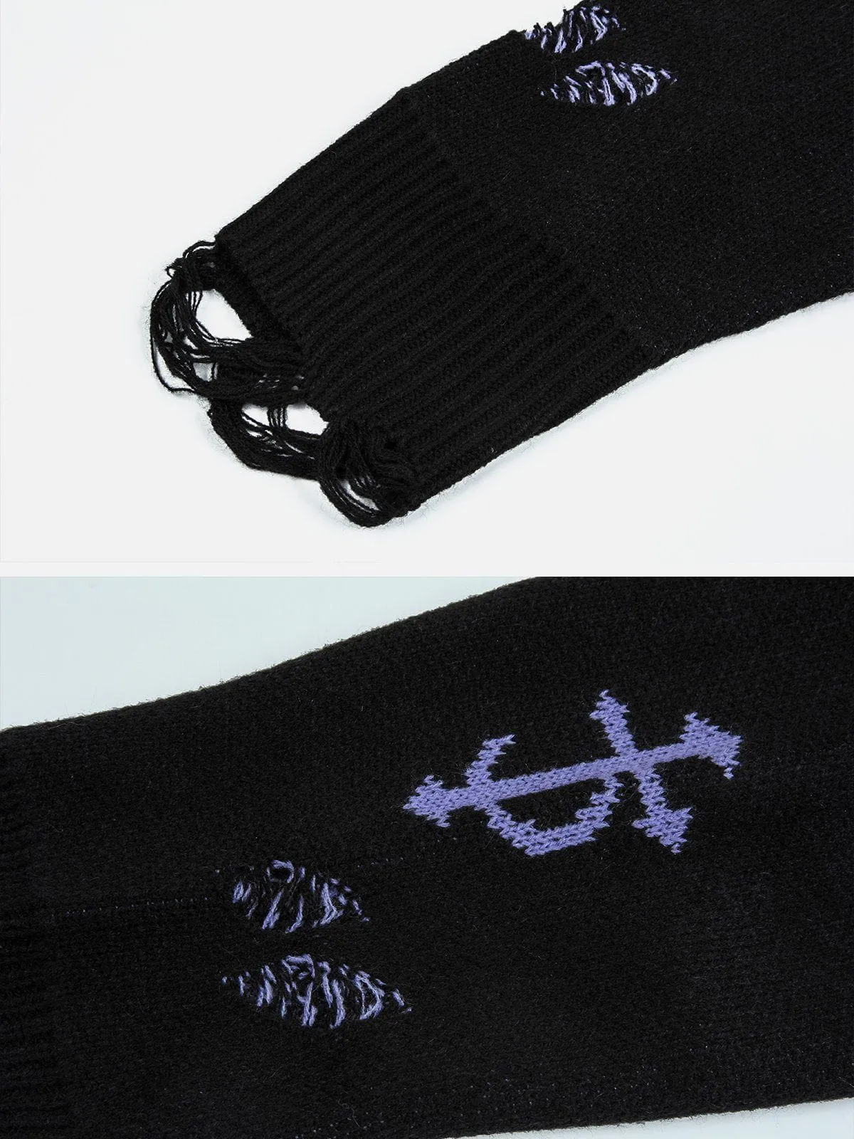 Rimiro - Vintage Gothic Ripped Sweater