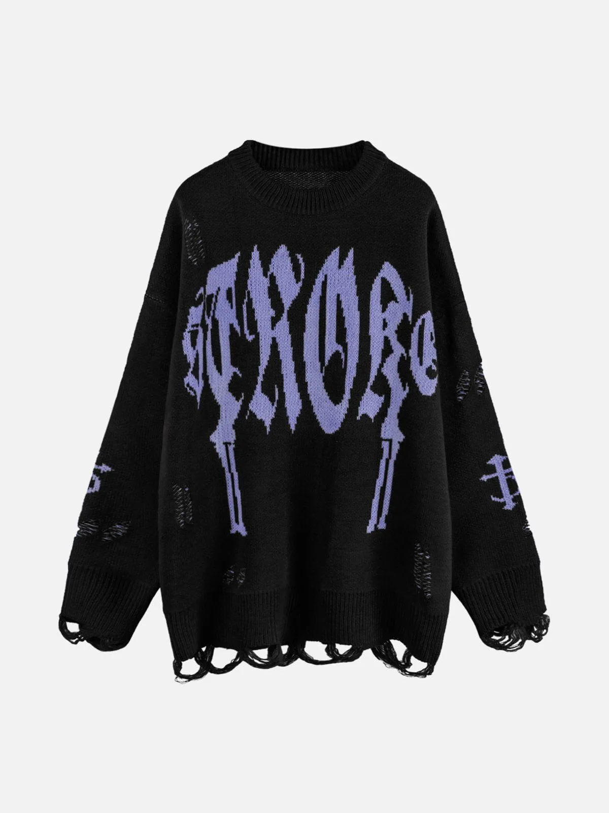 Rimiro - Vintage Gothic Ripped Sweater