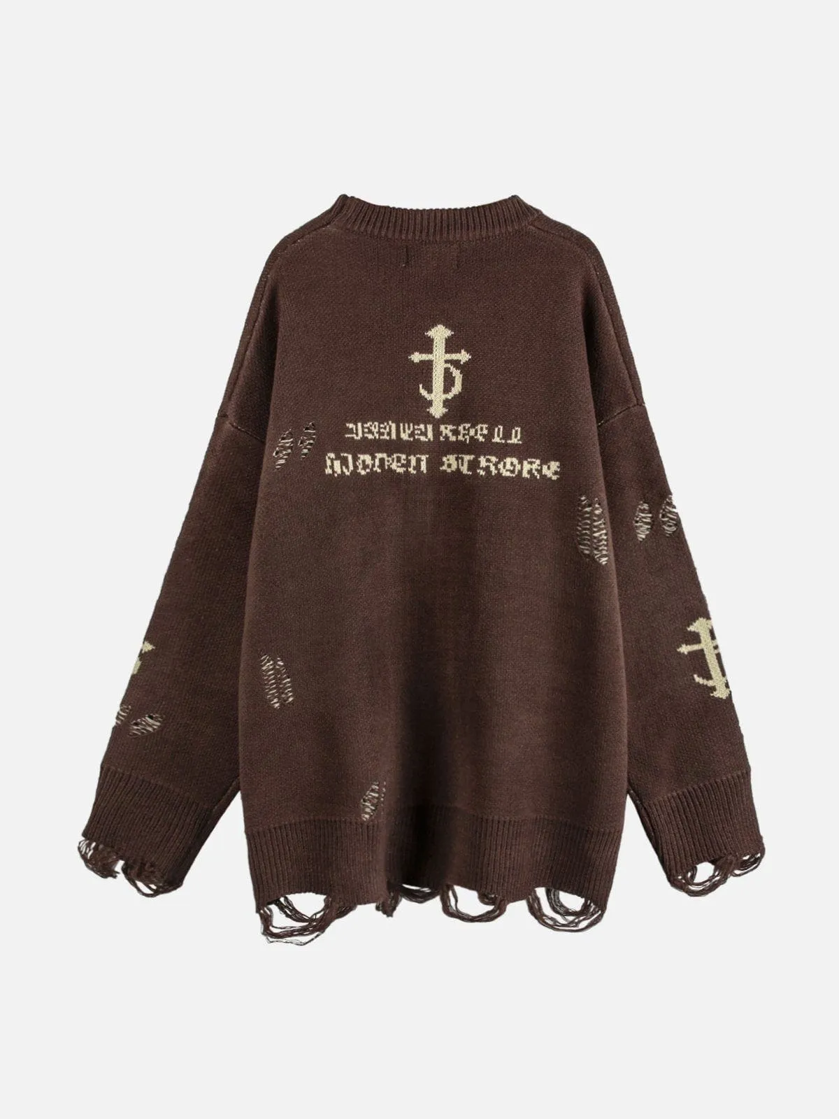 Rimiro - Vintage Gothic Ripped Sweater