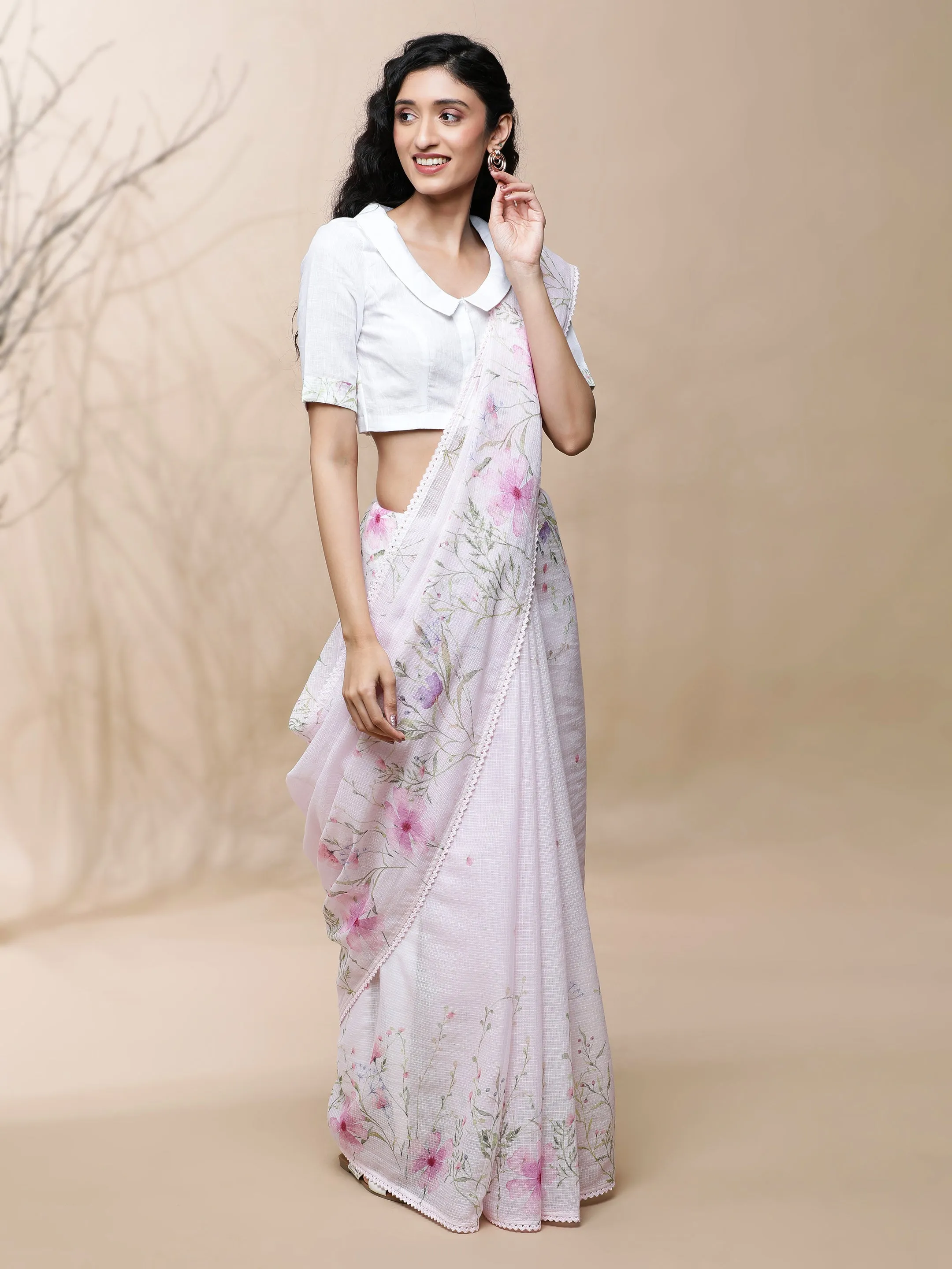 Roop Kota Pink Saree