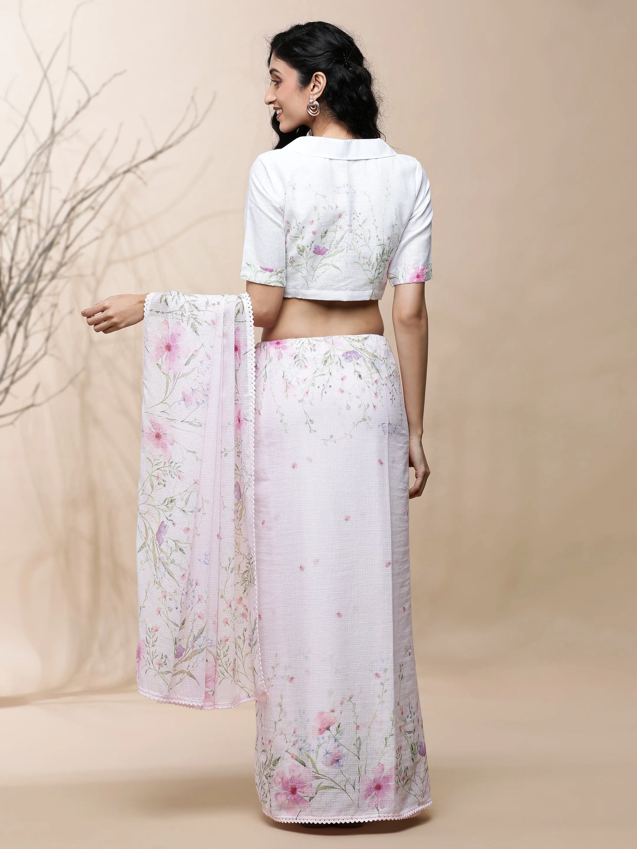 Roop Kota Pink Saree