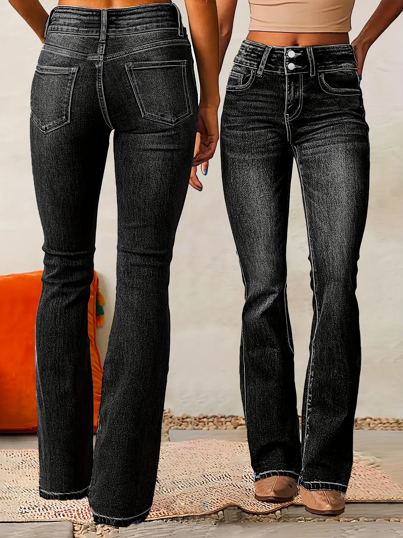Rosalie | Vintage Look Flared Trousers