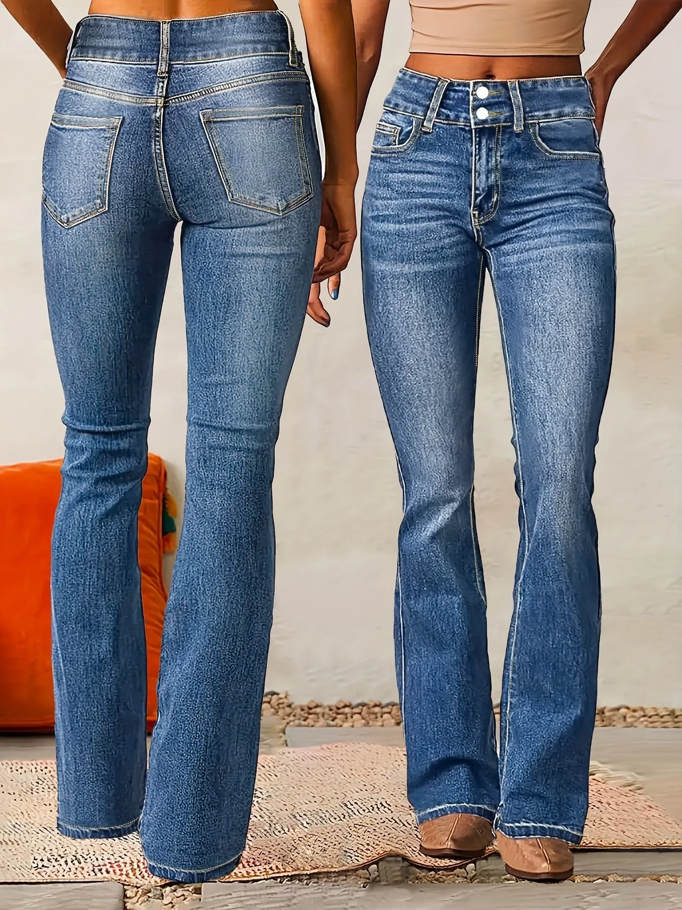Rosalie | Vintage Look Flared Trousers