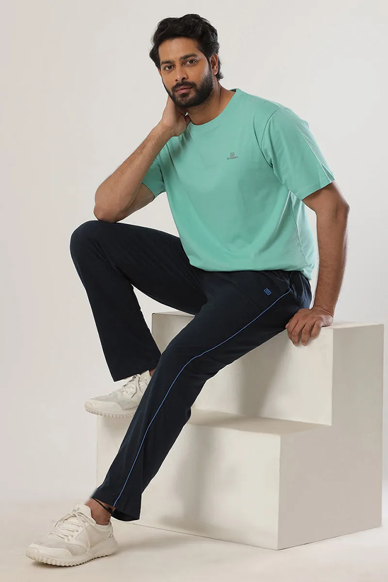 Round Neck - Light Green Solid T-Shirts For Men | Ariser