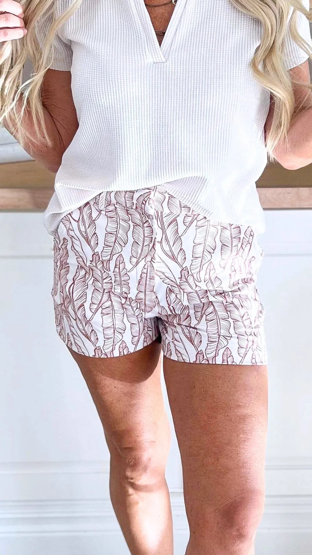 Rust Feather Perfect Everyday Chino Shorts by Salty Wave* *DEAL-FINAL SALE