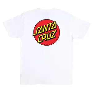 SANTA CRUZ Classic Dot Tee White