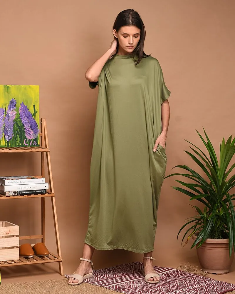 Saskia Relaxed Fit Jersey Maxi Dress