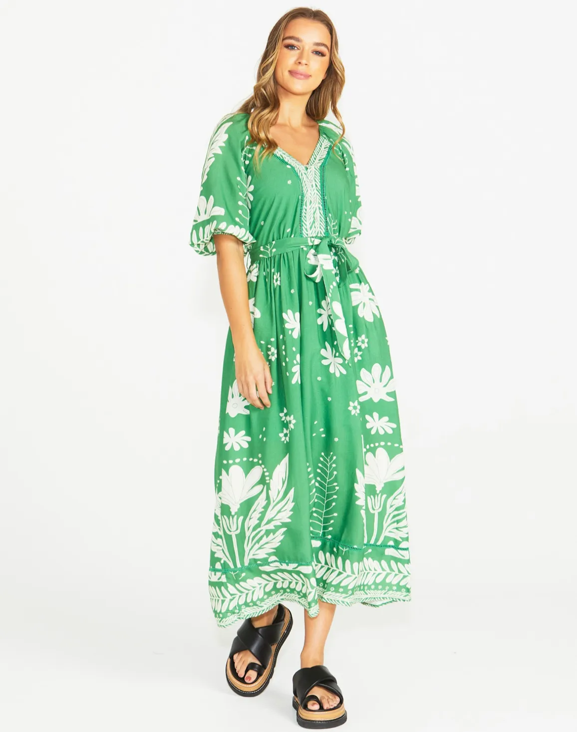 Sass Clothing - Lyndel Dress - Green