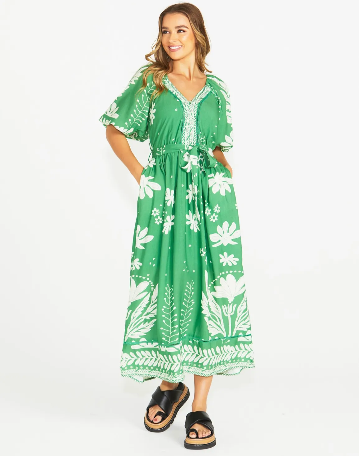 Sass Clothing - Lyndel Dress - Green