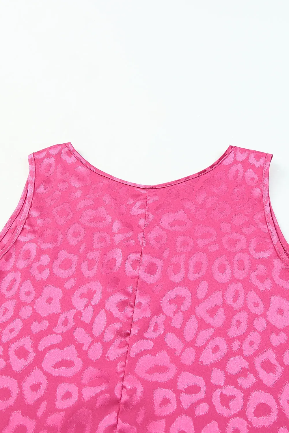 Satin Leopard Tank Top