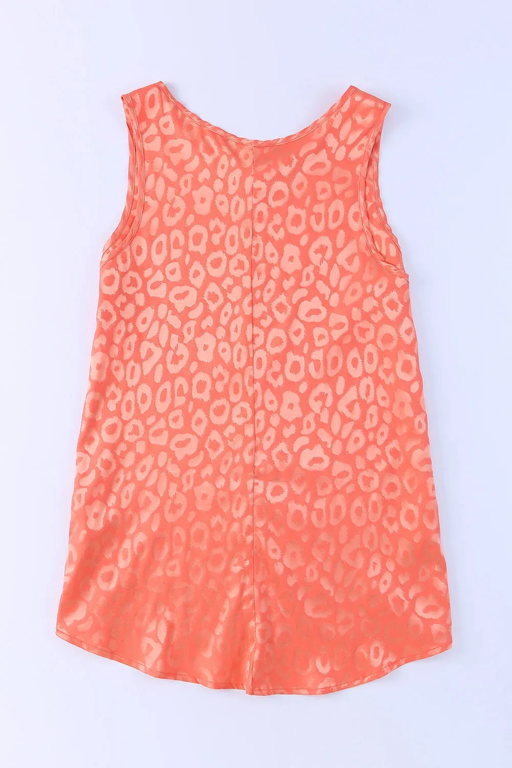 Satin Leopard Tank Top