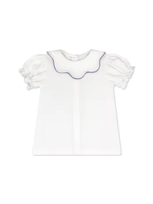Scarlett Blouse - Legacy White, Playful Purple