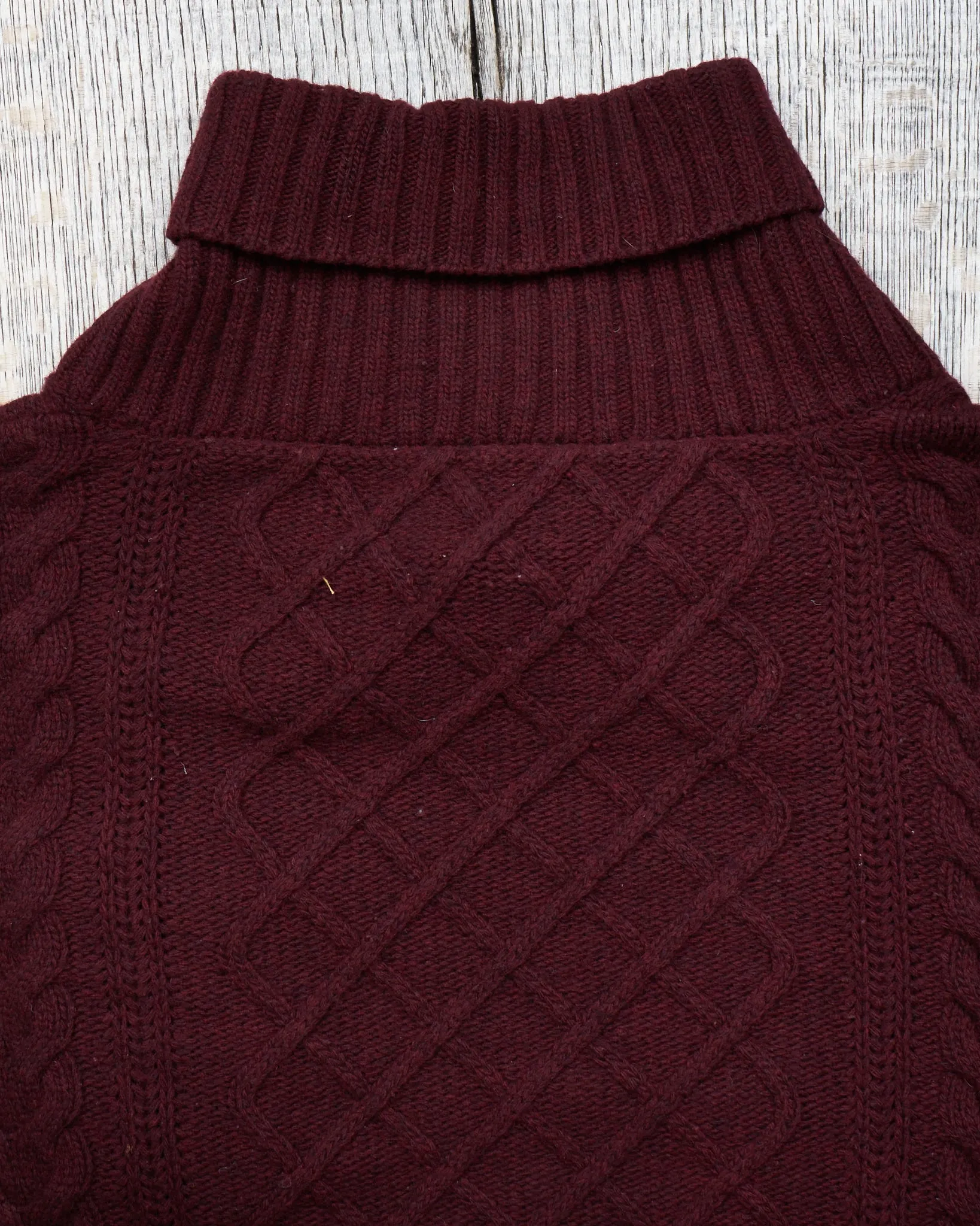 Second Hand Levi's Vintage Clothing Cable Knit Shawl Collar Sweater Size M