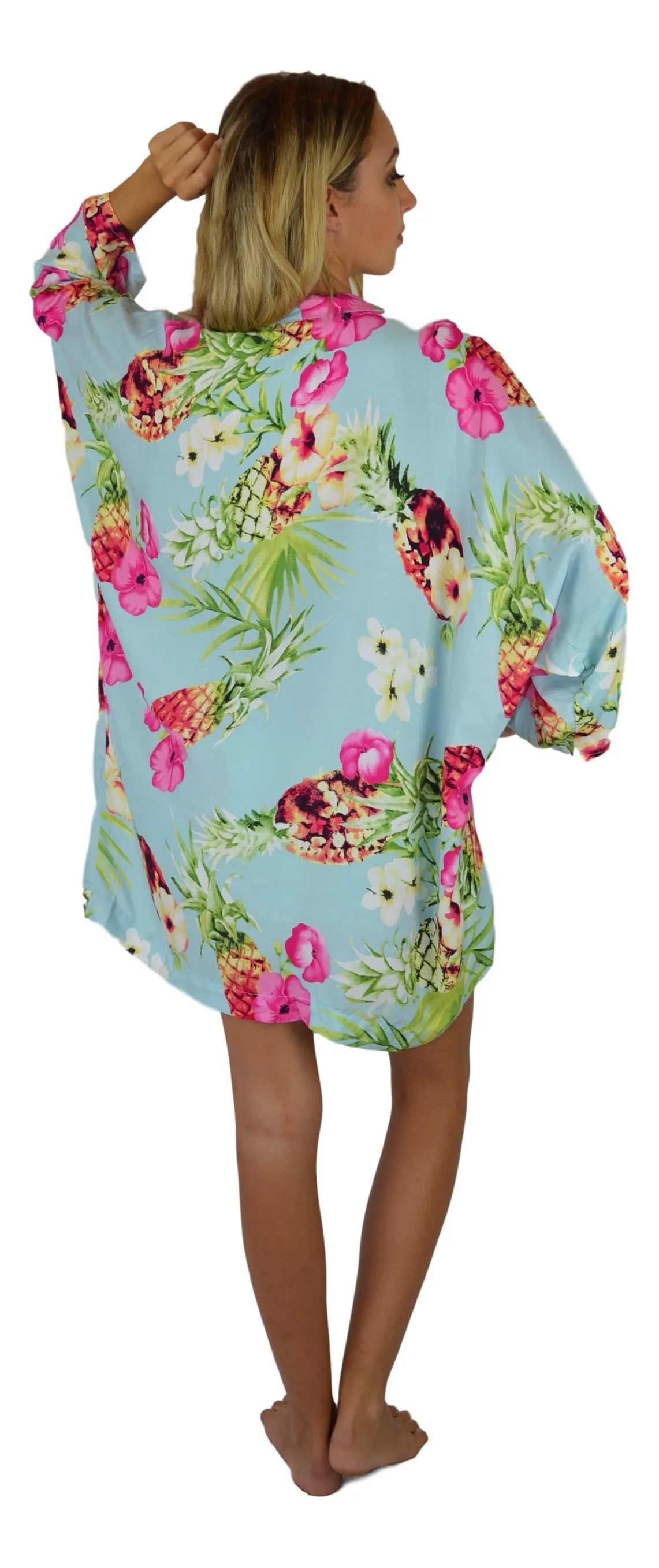Secret Beach - Jacket - Hibiscus Pineapple - Blue