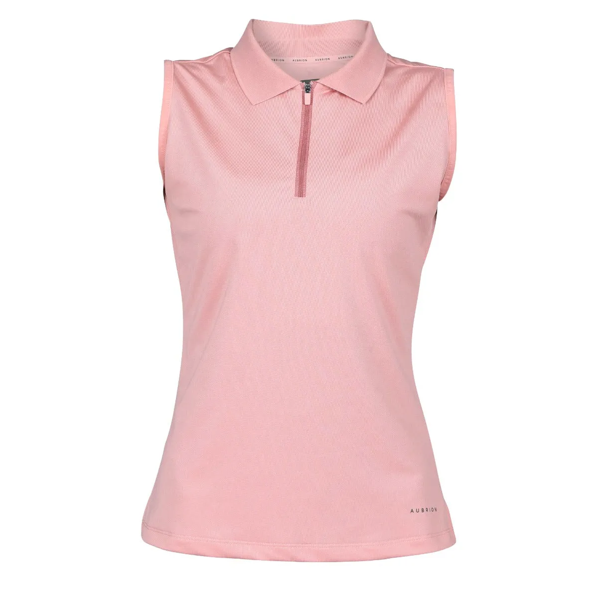 Shires Aubrion Poise Ladies Rose Sleeveless Tech Polo - UK 18