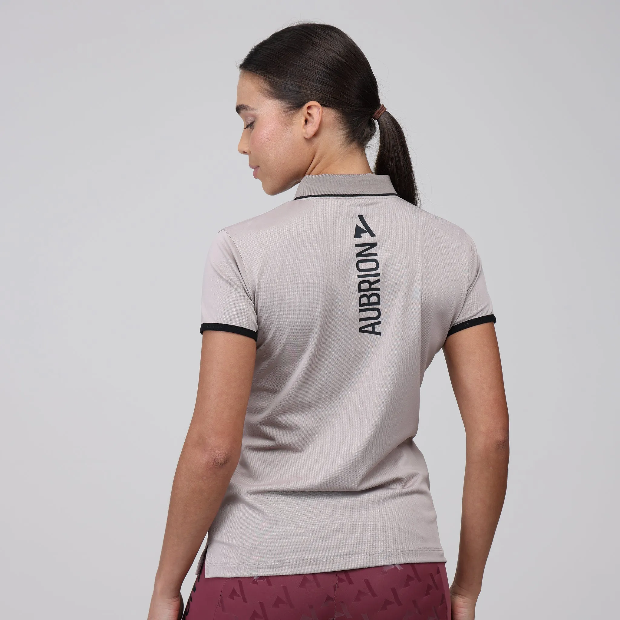 Shires Sand Aubrion React Ladies Tech Polo