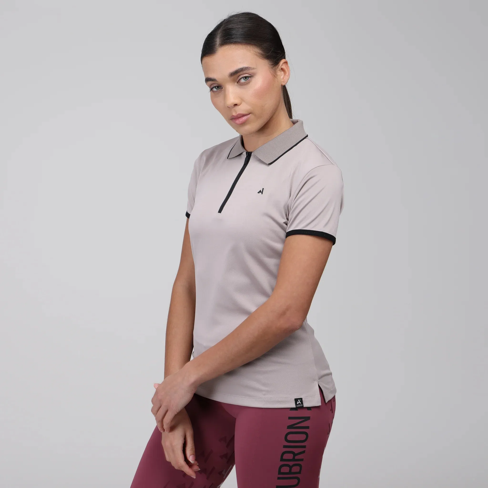 Shires Sand Aubrion React Ladies Tech Polo