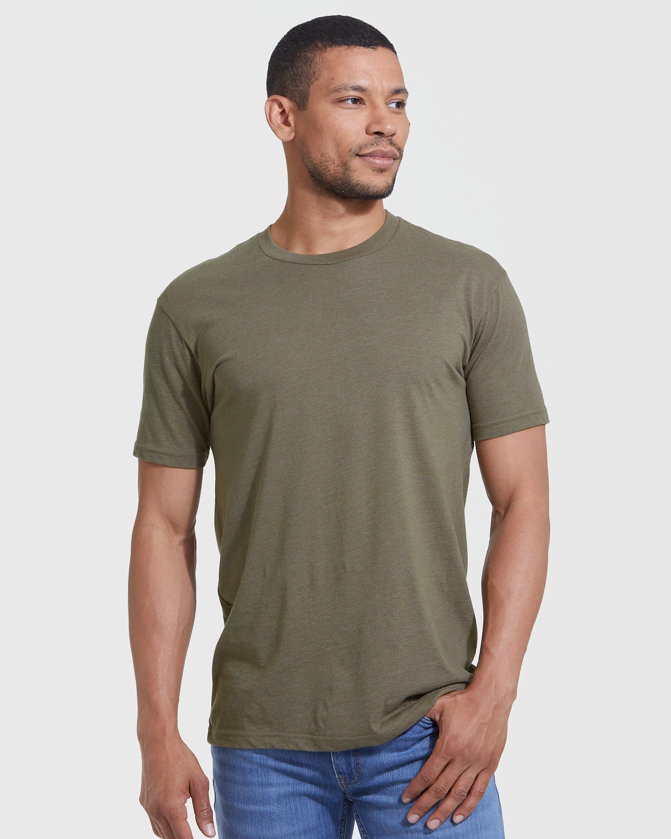 Short Sleeve Crew Neck T-Shirt - Premium comfort fit, Confident Muscle Definition, Ultra-soft material, All day menswear value, Everyday workwear