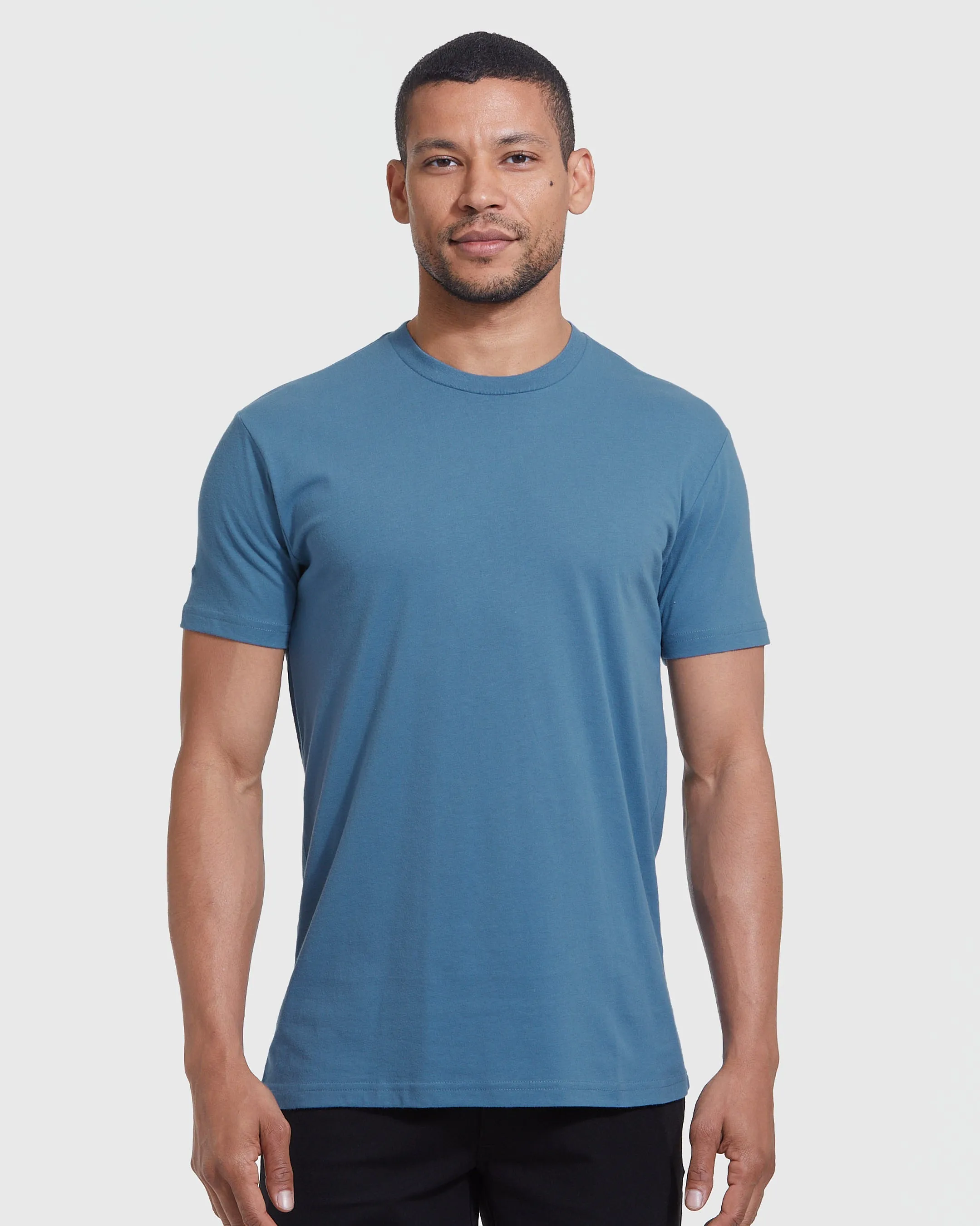 Short Sleeve Crew Neck T-Shirt - Premium comfort fit, Confident Muscle Definition, Ultra-soft material, All day menswear value, Everyday workwear