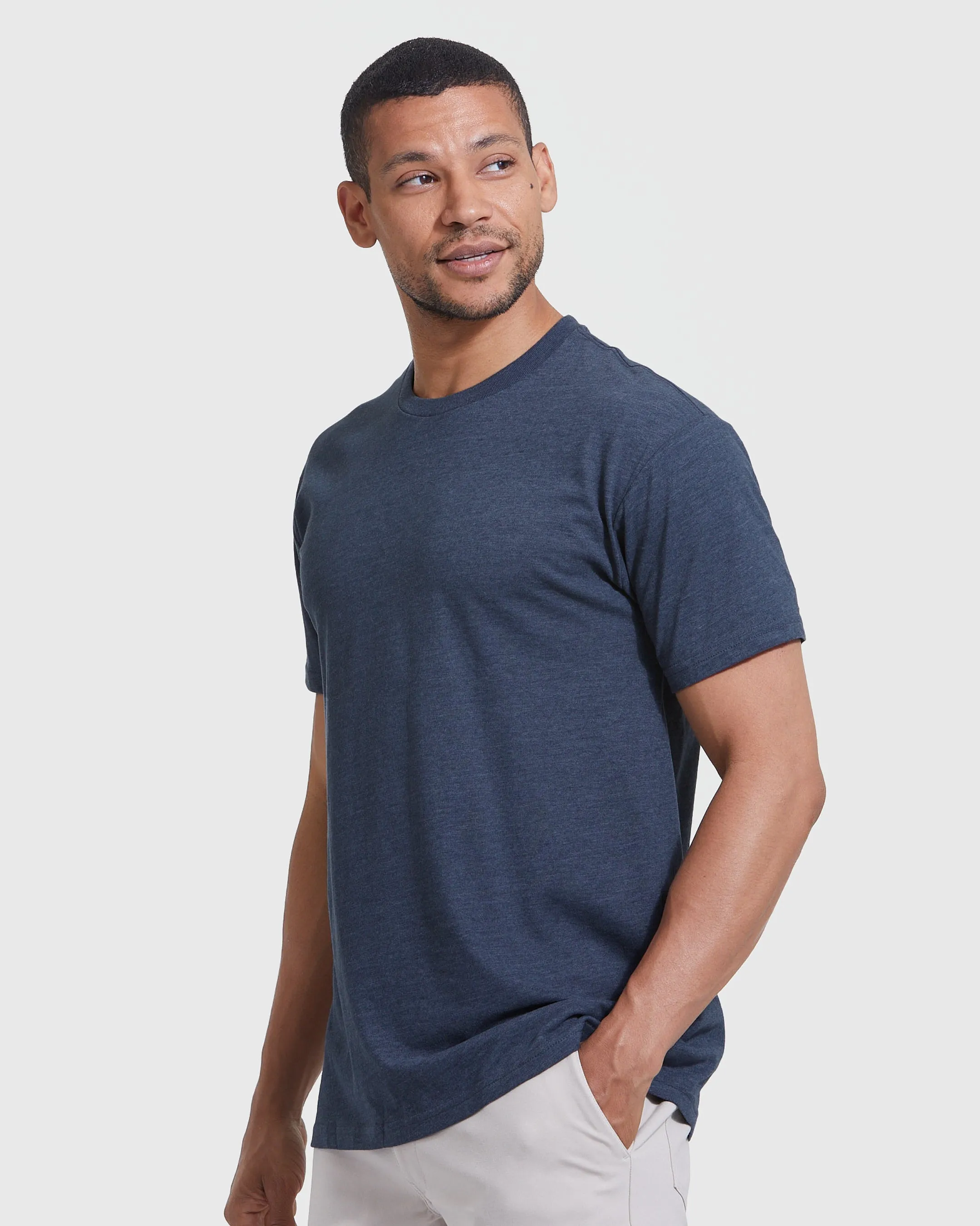 Short Sleeve Crew Neck T-Shirt - Premium comfort fit, Confident Muscle Definition, Ultra-soft material, All day menswear value, Everyday workwear