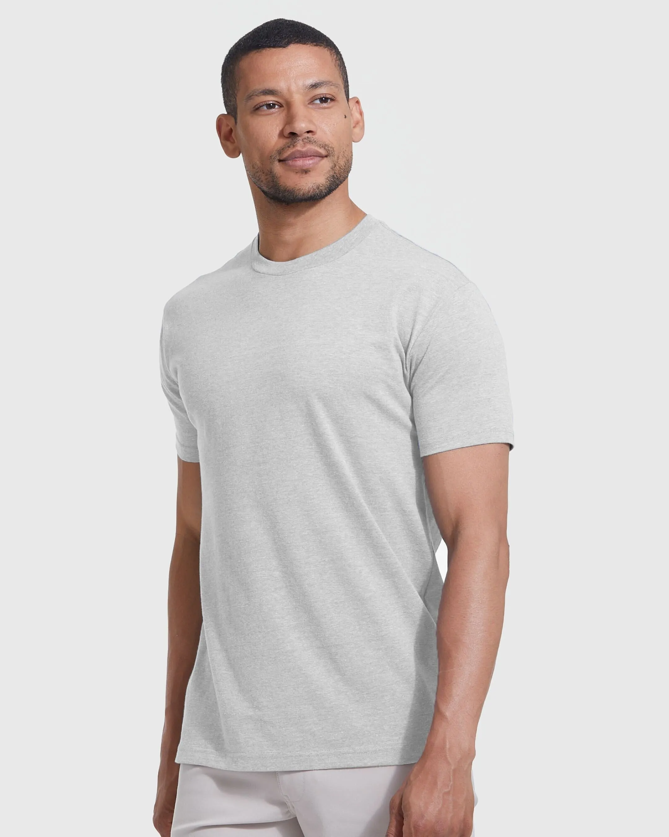 Short Sleeve Crew Neck T-Shirt - Premium comfort fit, Confident Muscle Definition, Ultra-soft material, All day menswear value, Everyday workwear